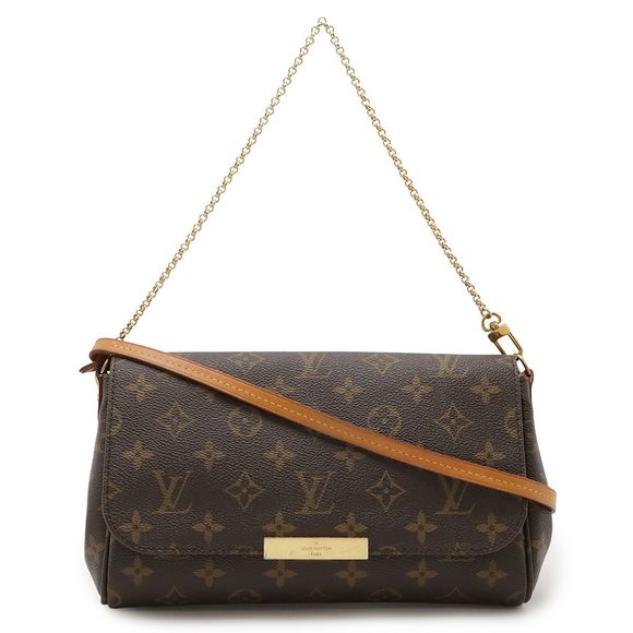 Louis Vuitton Monogram Favorite MM Shoulder Bag Diagonal Chain Bag 2WAY Clutch - Picture 1 of 9